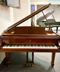 Used Steinway M Satin Mahogany Grand Piano Front Angle