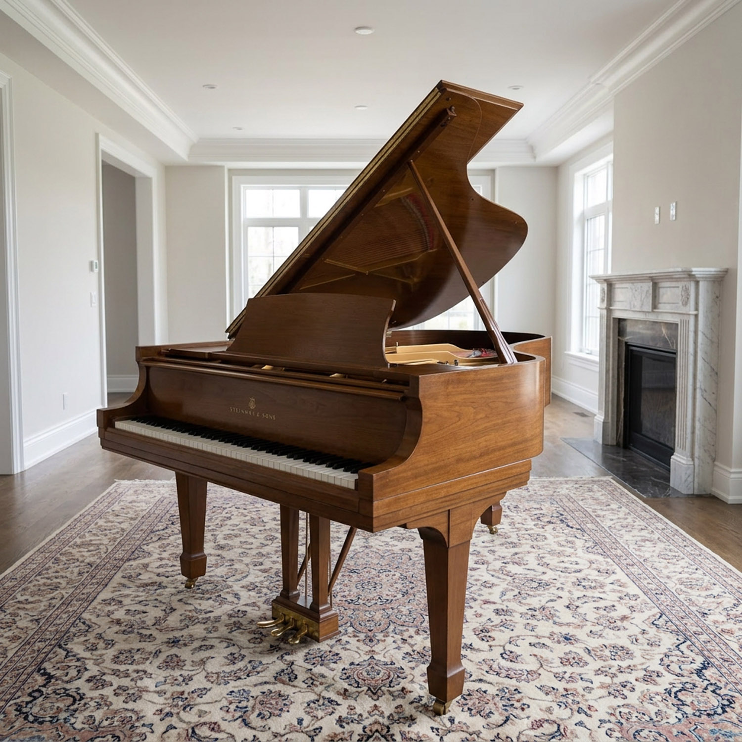 Used Steinway M in Walnut Satin