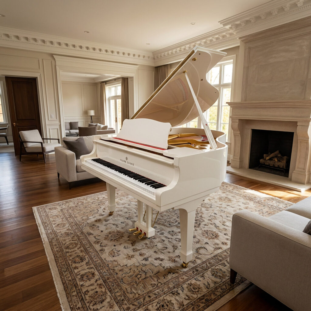 Used Young Chang Piano G150 in Polished White